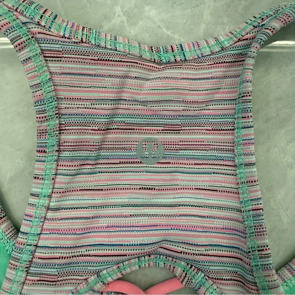 Women’s Lululemon Sweaty Or Not Sports Bra II Strappy Reflective Size 4 - Picture 11 of 16